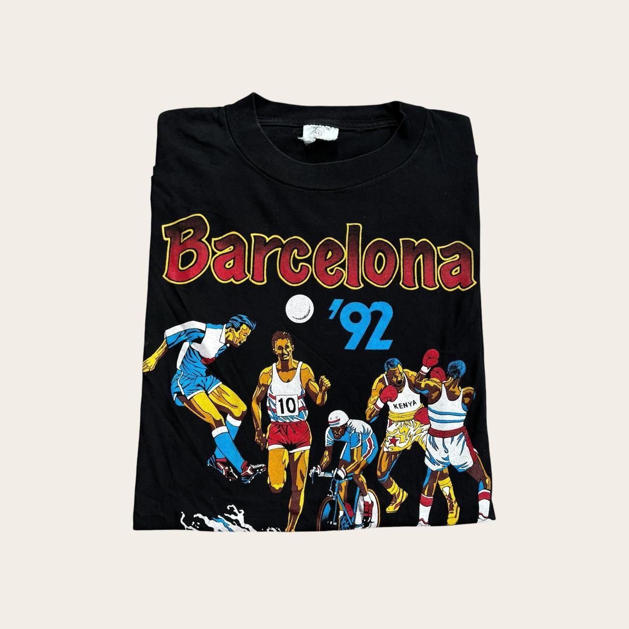 Vintage Barcelona Olympics ‘92 summer games athletics Spain t-shirt