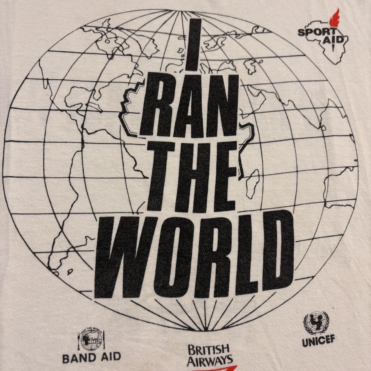 Vintage 80s USA Live Aid Sport Aid charity graphic t-shirt
