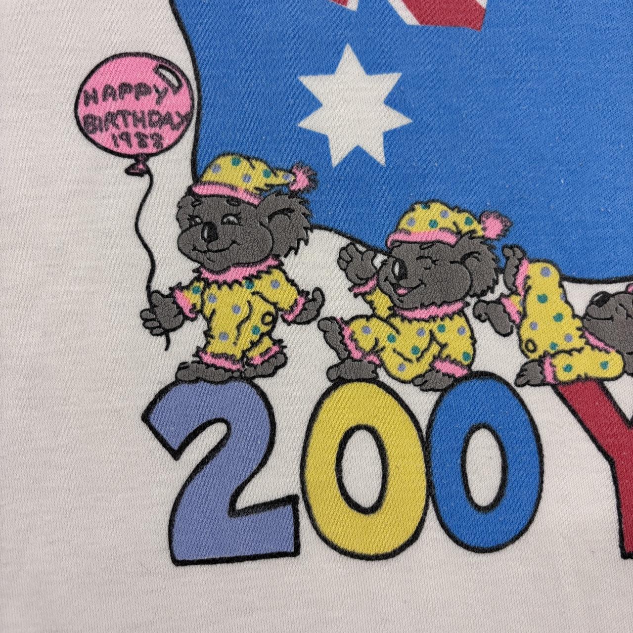 Vintage 80s Australia 200 year commemoration bicentenary graphic t-shirt