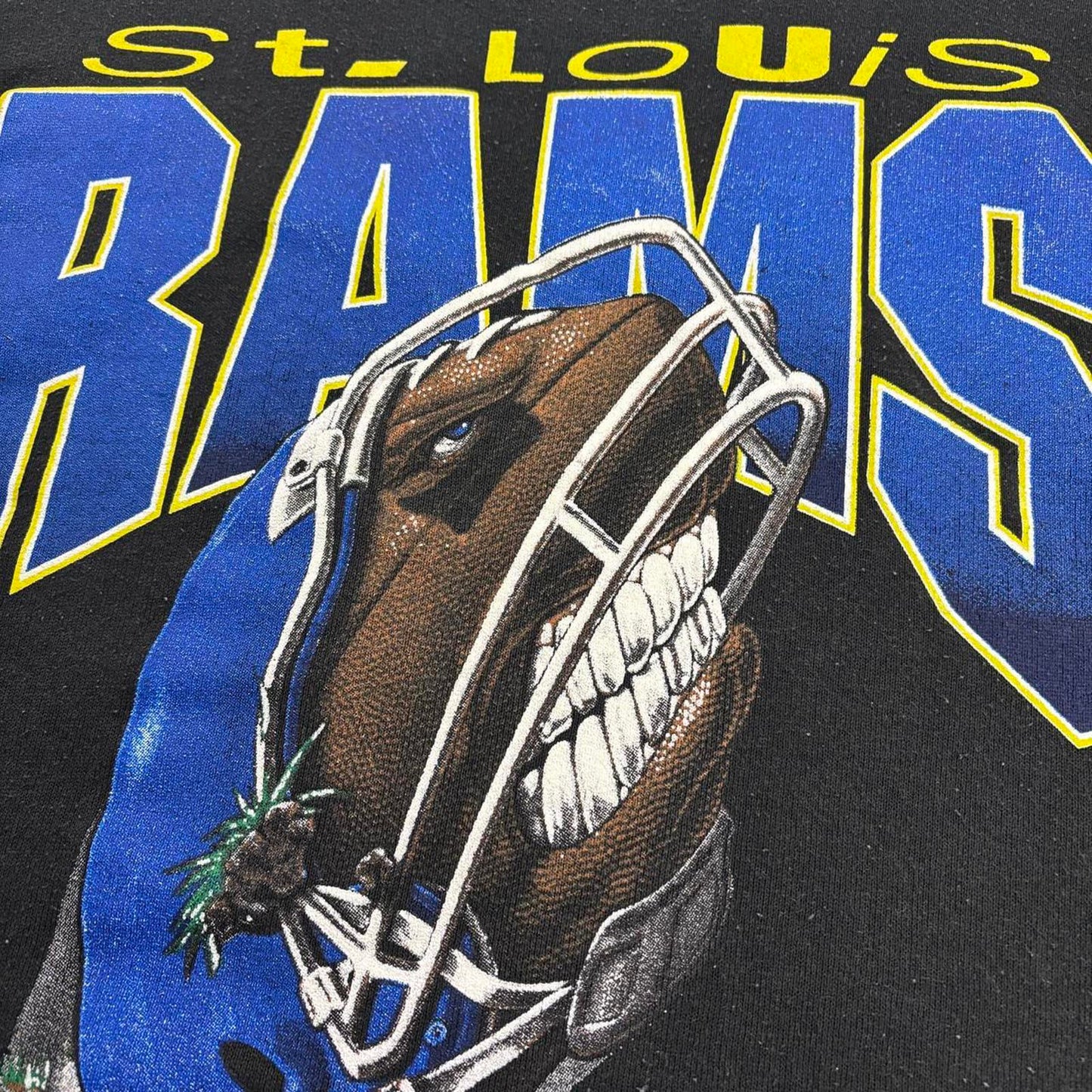 Vintage 90s USA St Louis Rams NFL American Football graphic sweatshirt