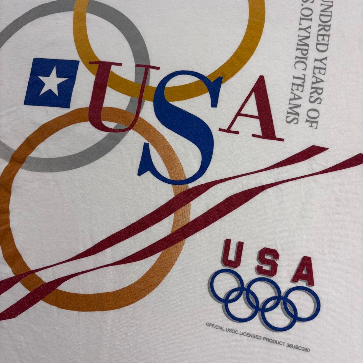 Vintage 90s USA Atlanta Olympics centennial summer games athletics t-shirt