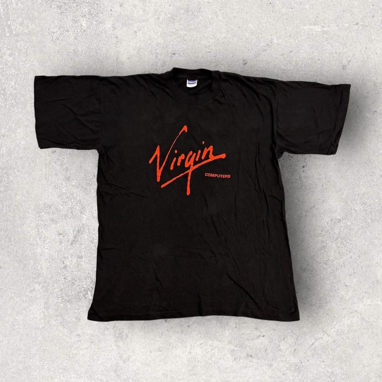 Vintage 90s USA Virgin Computers Richard Branson graphic t-shirt