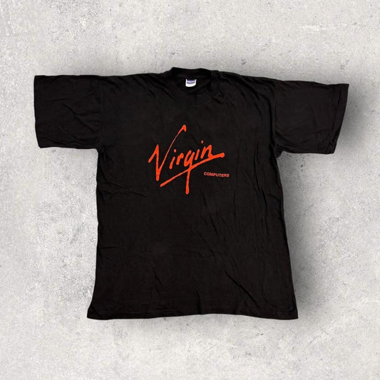 Vintage 90s USA Virgin Computers Richard Branson graphic t-shirt