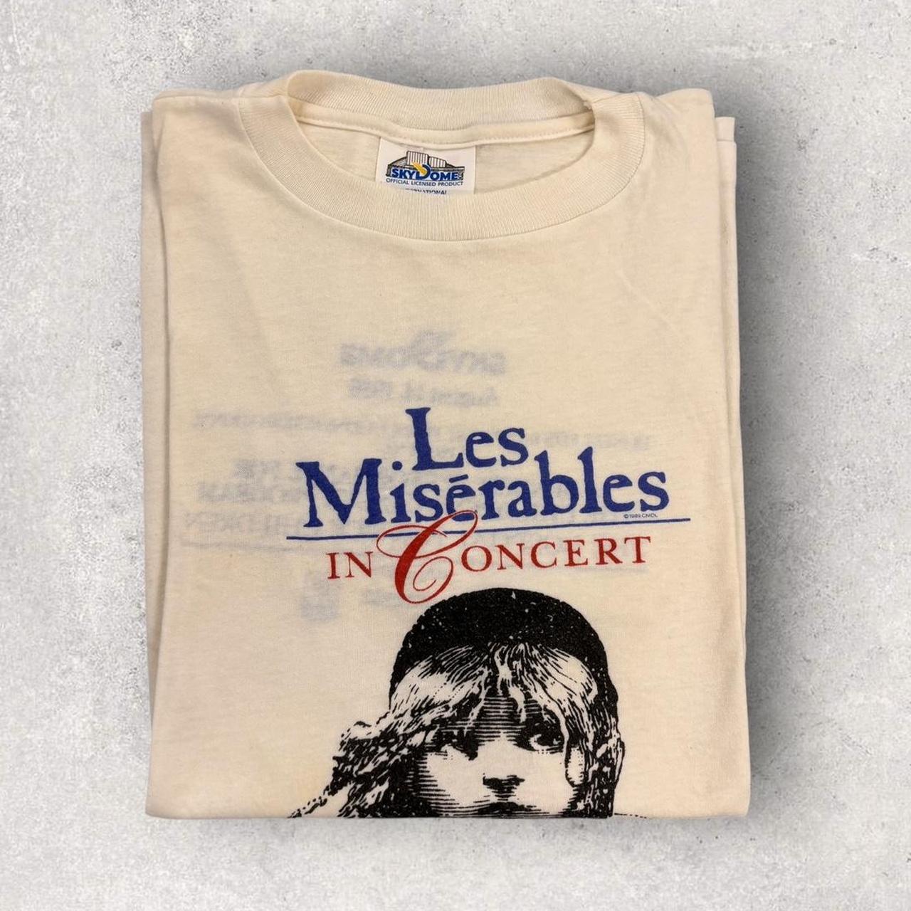 Vintage 80s Les Miserables in Concert Sky Dome Toronto Canada theatre musical graphic t-shirt