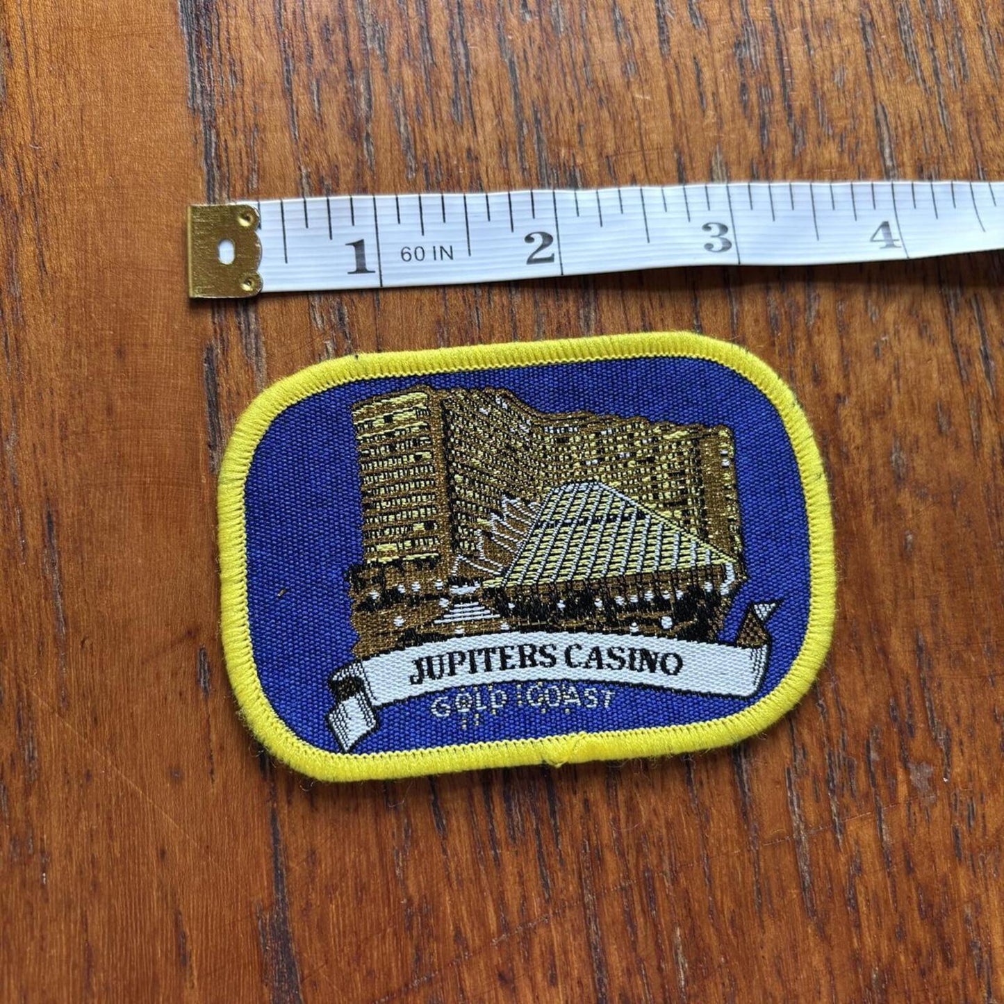 Vintage 90s Jupiter casino hotel Gold Coast Australia patch