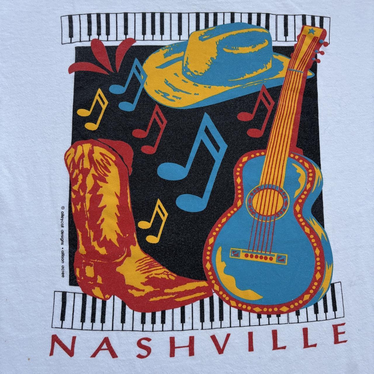 Vintage 90s USA Nashville Tennessee country western souvenir t-shirt