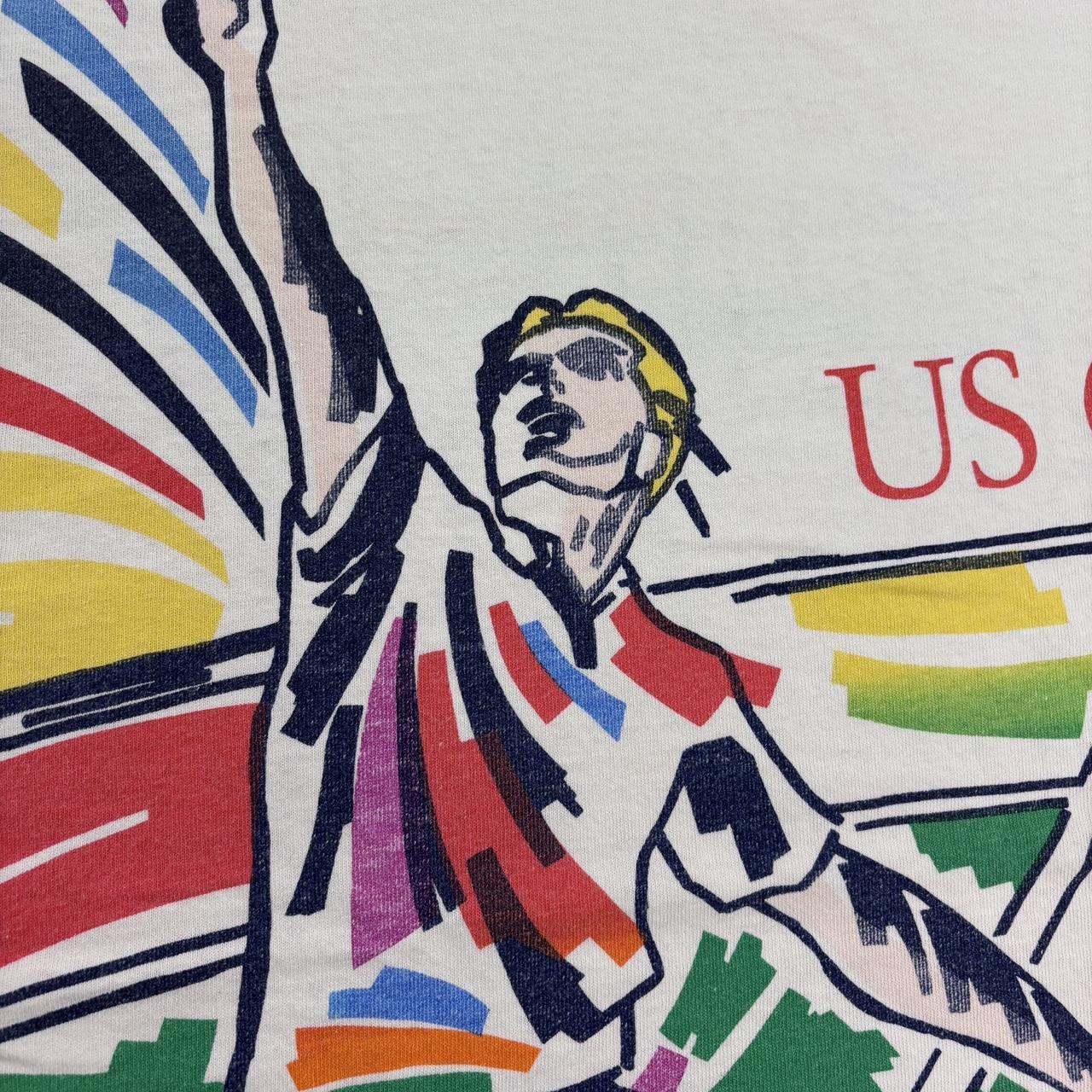 Vintage 90s US Open 1992 tennis tournament ATP Tour graphic t-shirt
