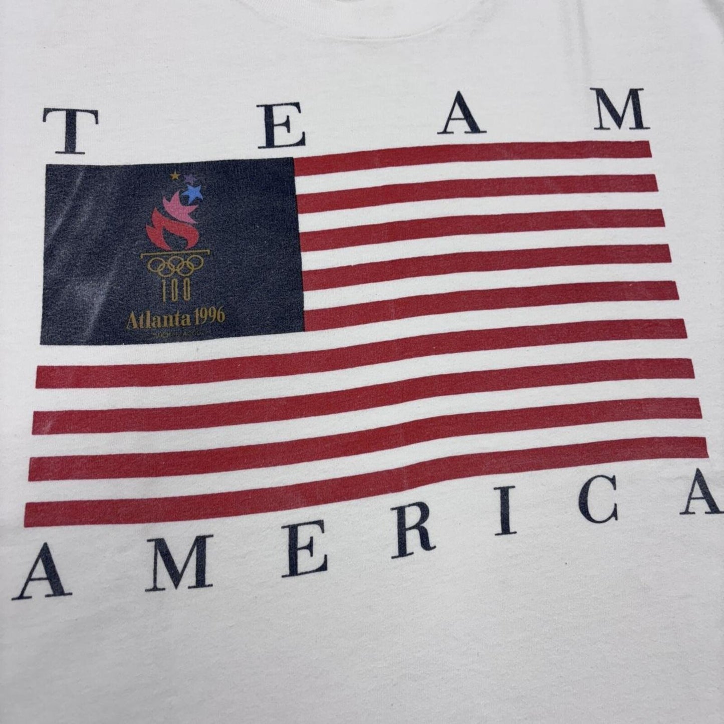 Vintage 90s USA Atlanta Olympics summer games athletics Team America t-shirt