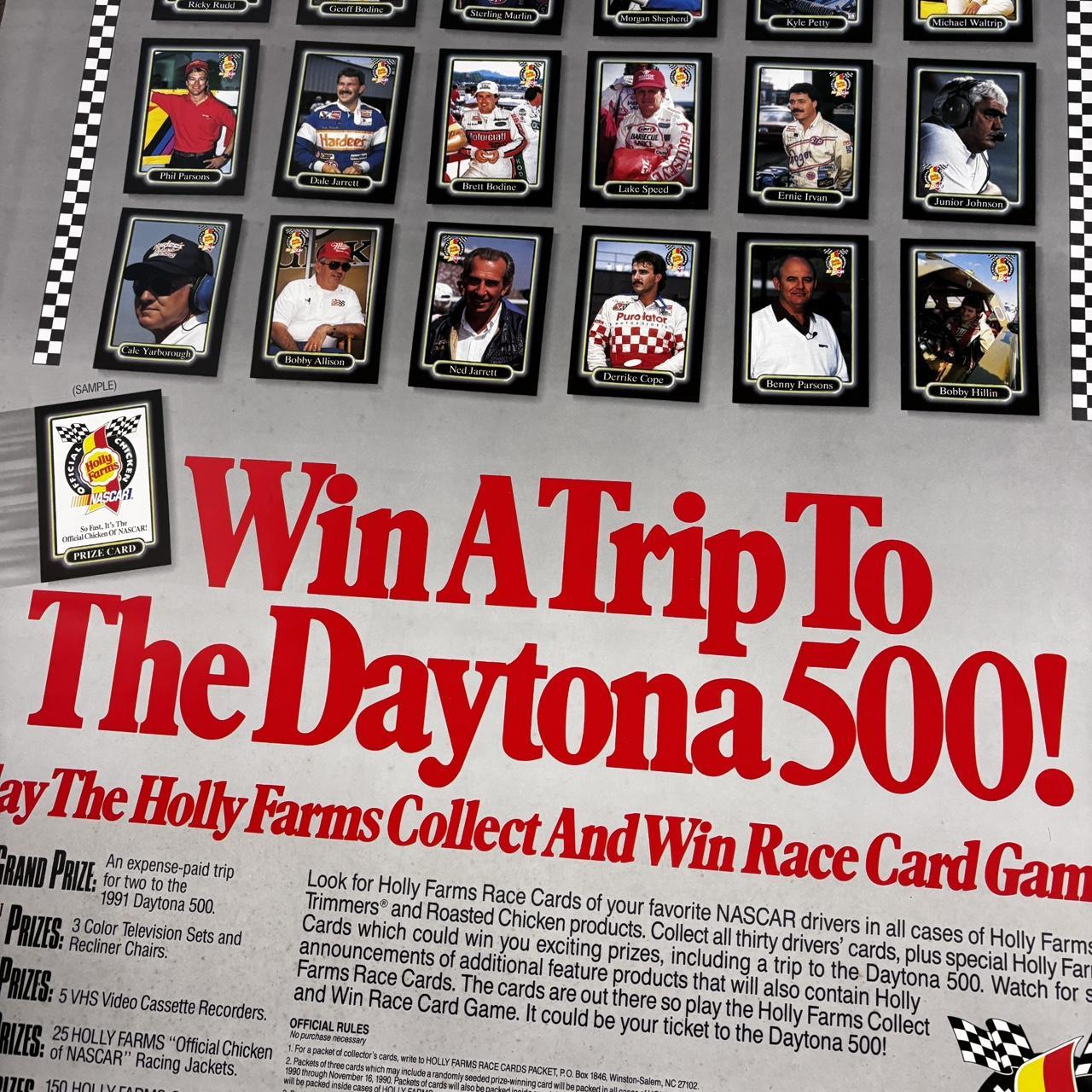 Vintage 90s Daytona 500 poster NASCAR automobile motorsport print
