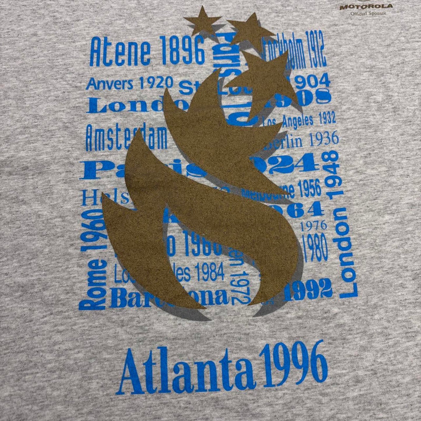 Vintage 90s USA Atlanta Olympics summer games athletics graphic t-shirt