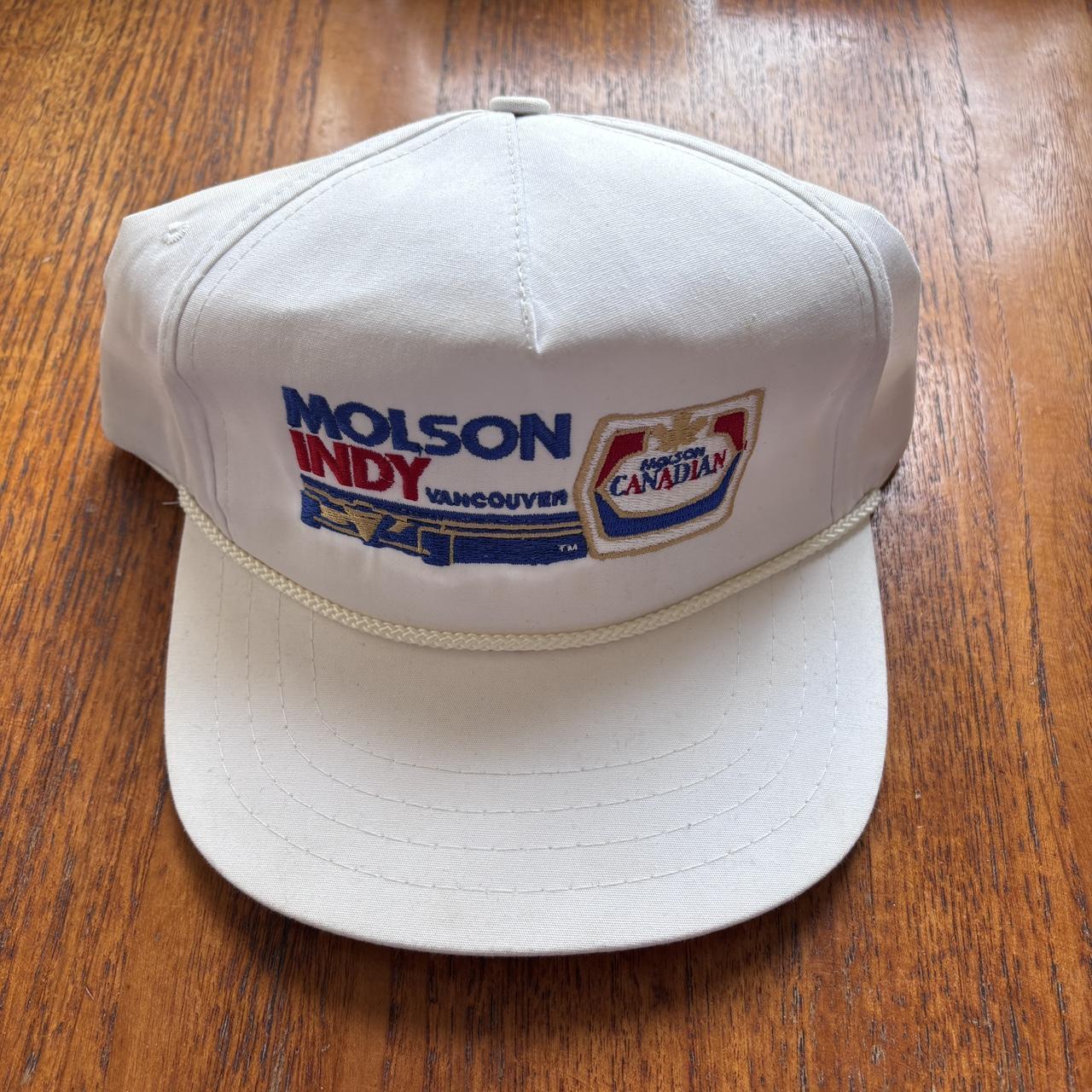 Vintage 90s Molson beer Indy race Vancouver Canada automobile motorsport cap