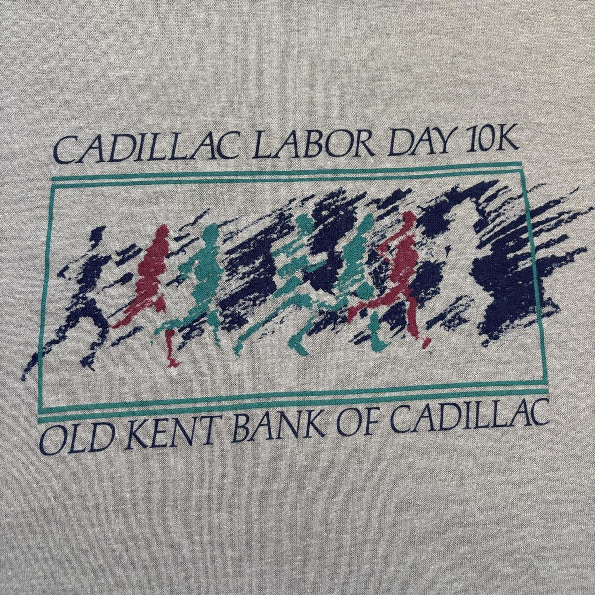 Vintage 90s USA Cadillac Michigan labor day 10K road race running t-shirt