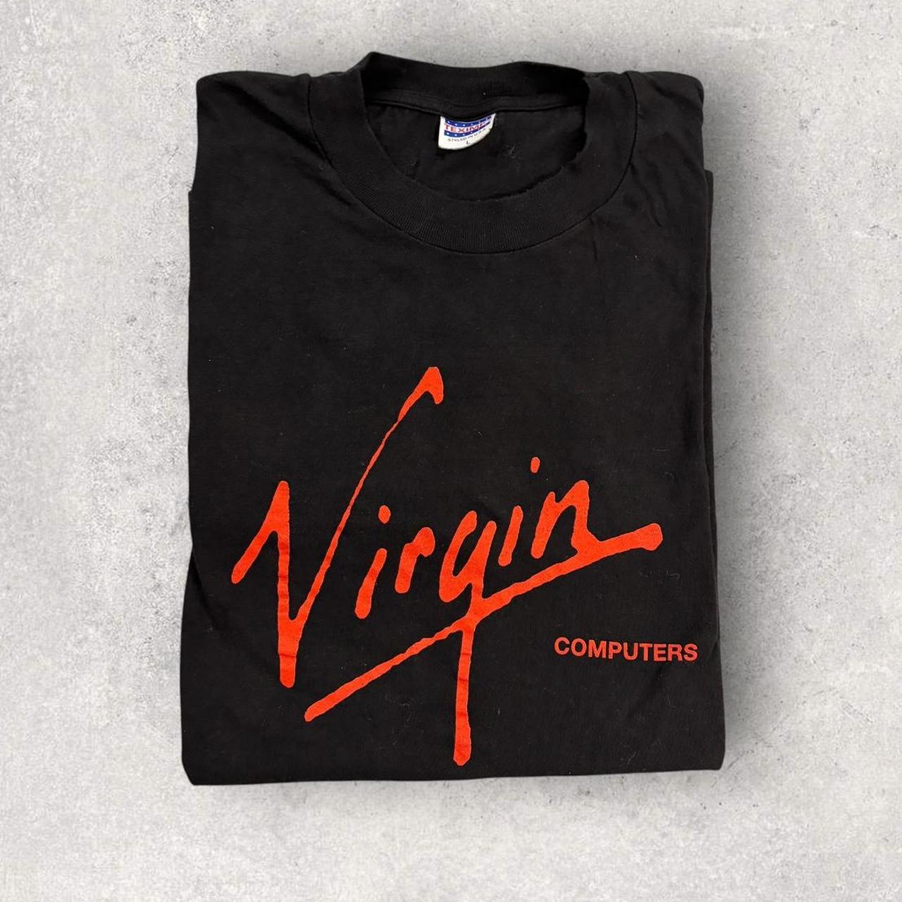 Vintage 90s USA Virgin Computers Richard Branson graphic t-shirt