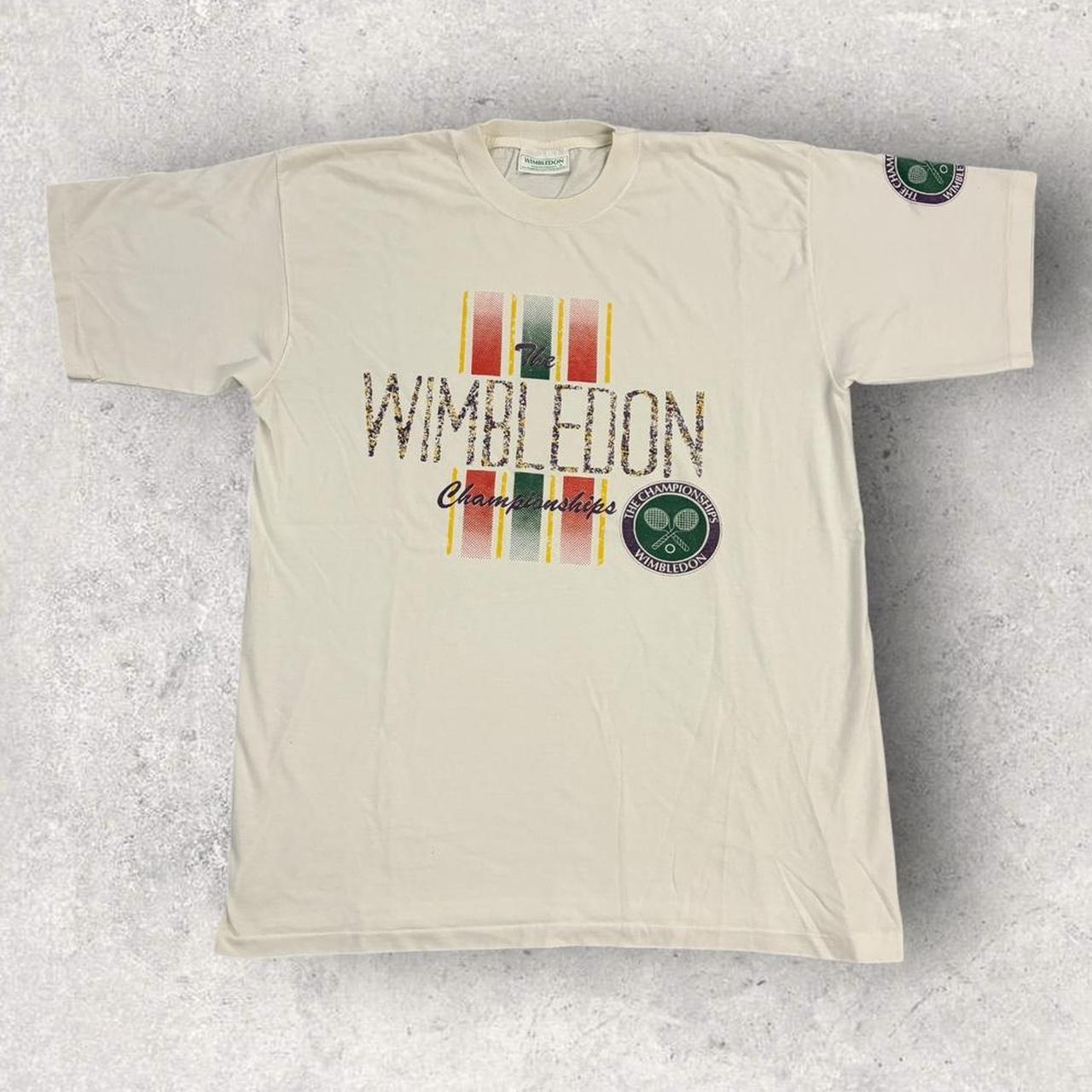 Vintage 90s Wimbledon Tennis tournament the championships London graphic t-shirt
