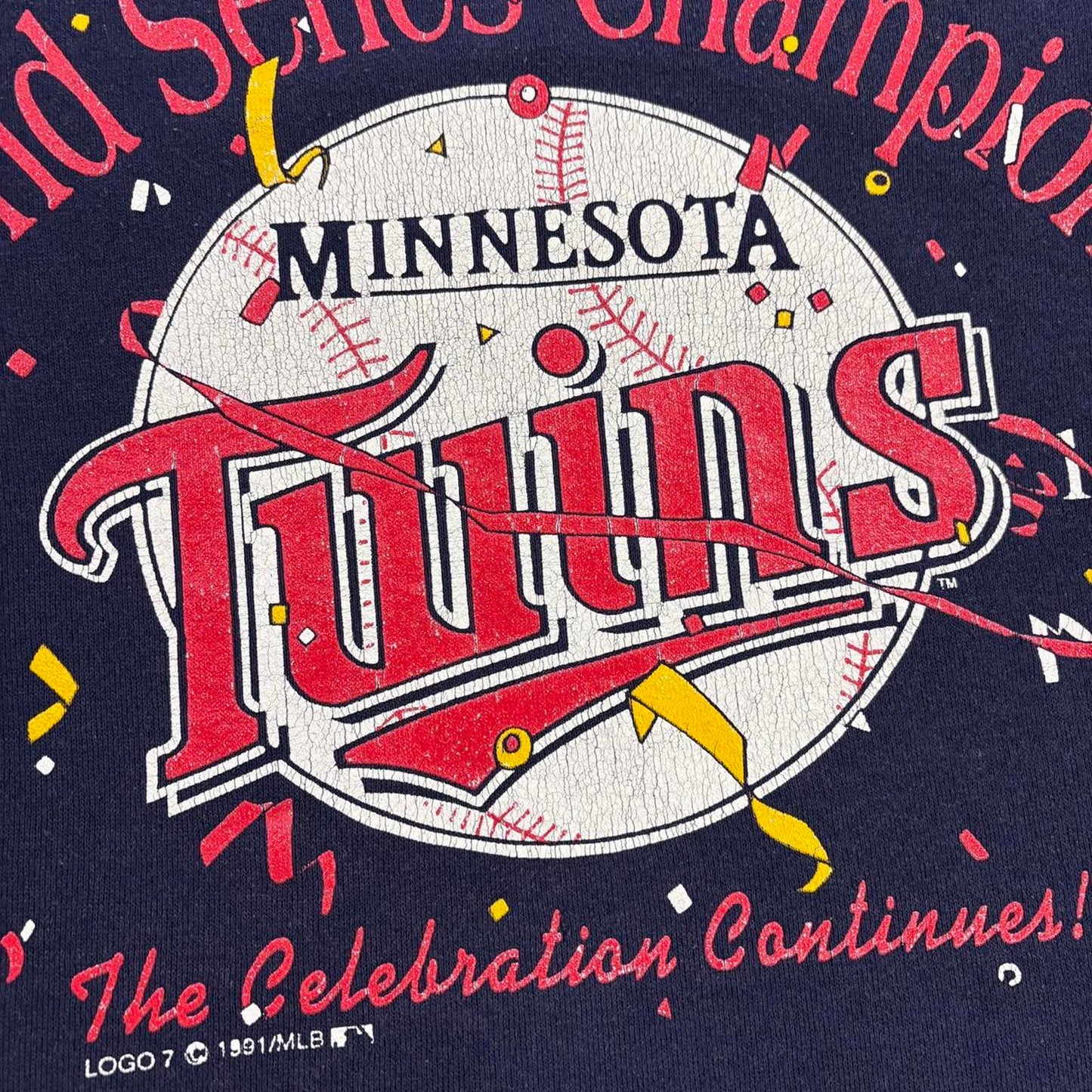 Vintage 90s USA Minnesota Twins MLB baseball World Series Champions sweatshirt