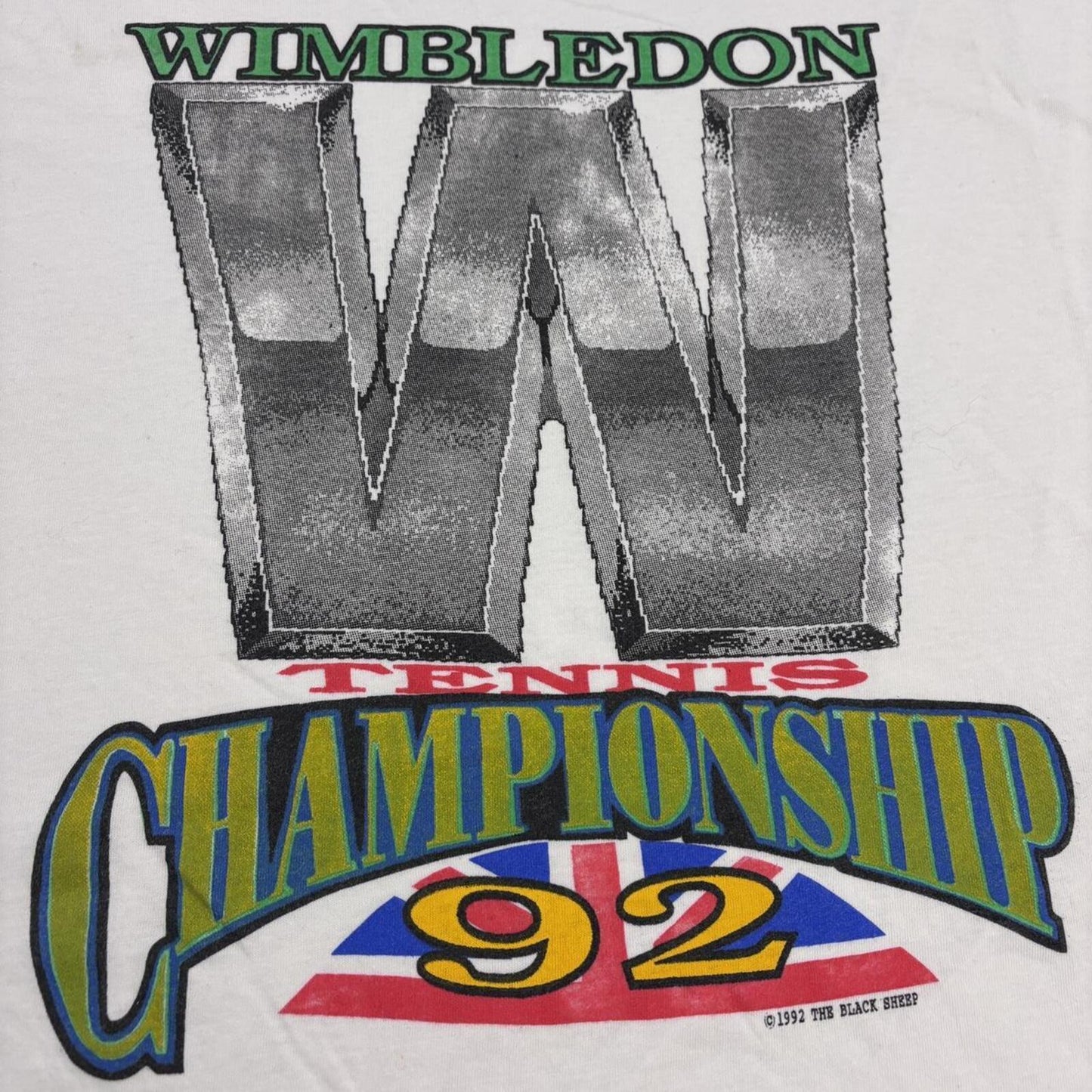 Vintage 90s Wimbledon tennis championship tournament t-shirt