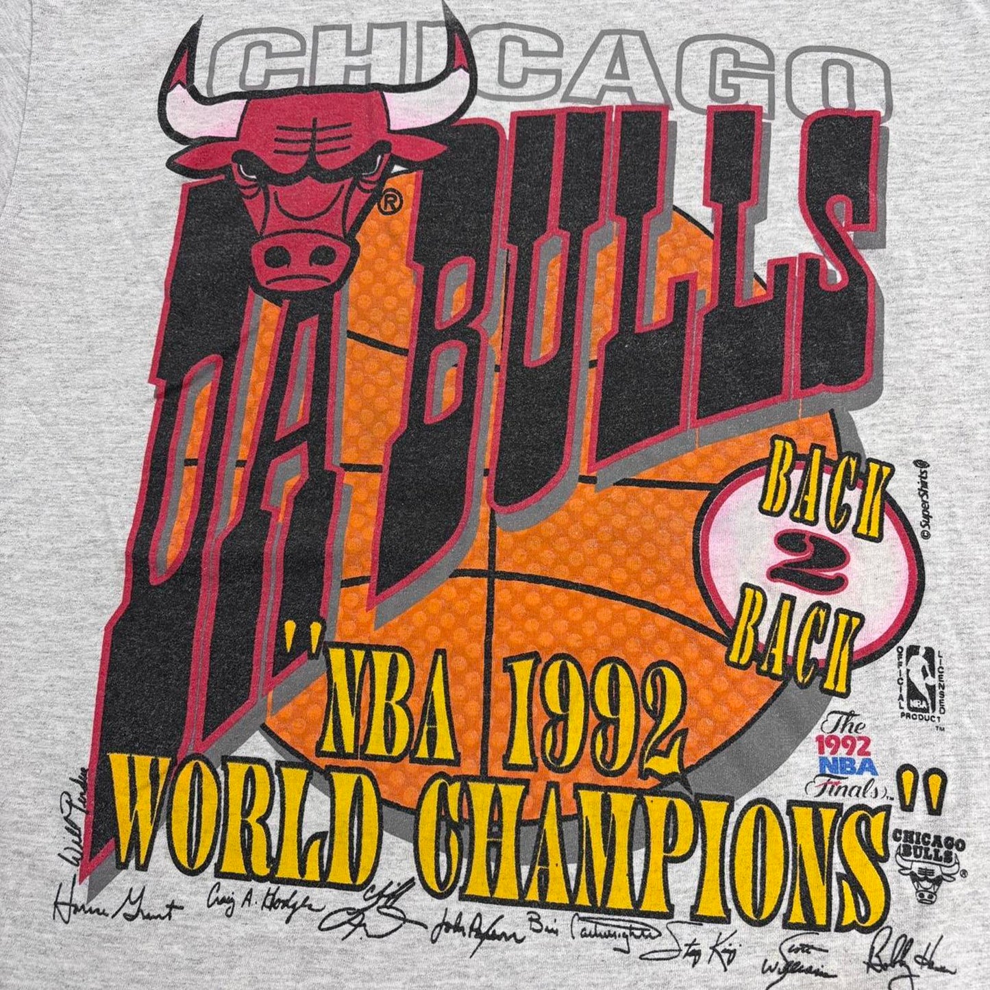 Vintage 90s USA Chicago Bulls NBA Finals basketball 1992 champions t-shirt