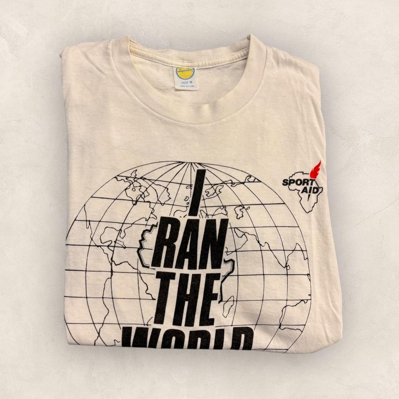 Vintage 80s USA Live Aid Sport Aid charity graphic t-shirt