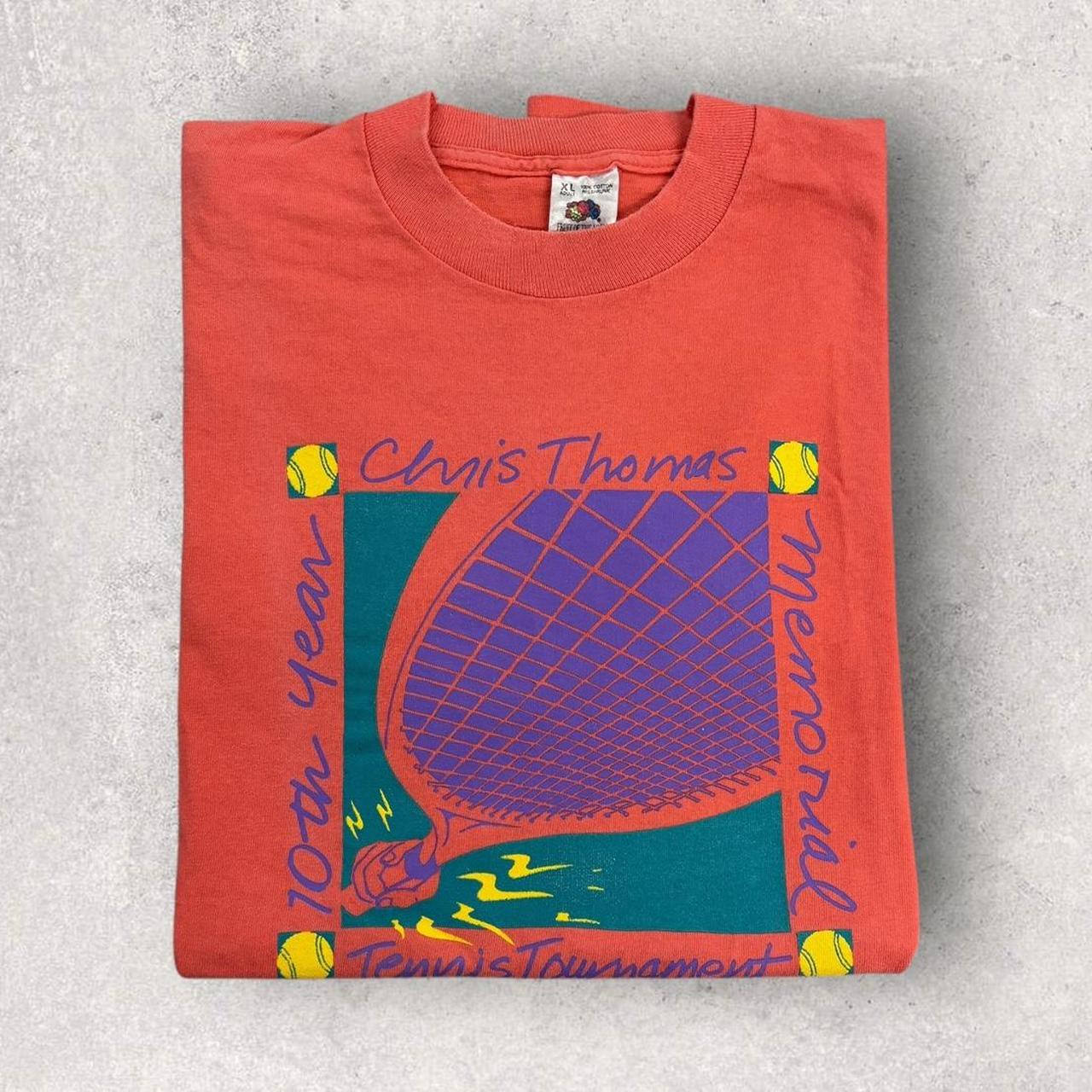 Vintage 90s USA tennis tournament Ocean City Maryland graphic t-shirt