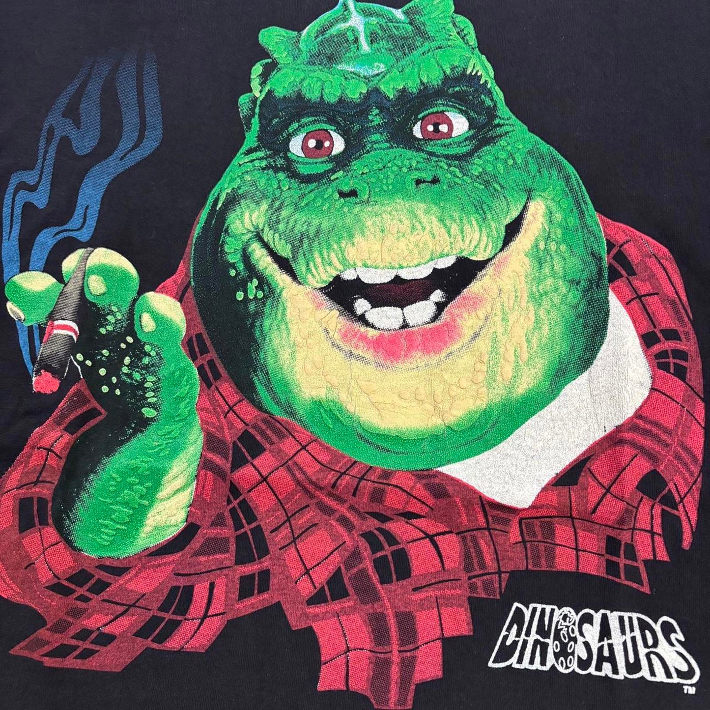 Vintage 90s USA Earl Sinclair Dinosaurs TV Series Disney promotional t-shirt