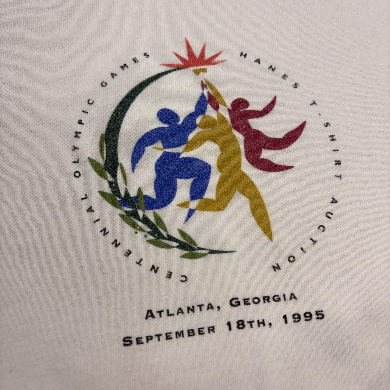 Vintage 90s USA Atlanta Olympics 1996 summer games athletics graphic t-shirt