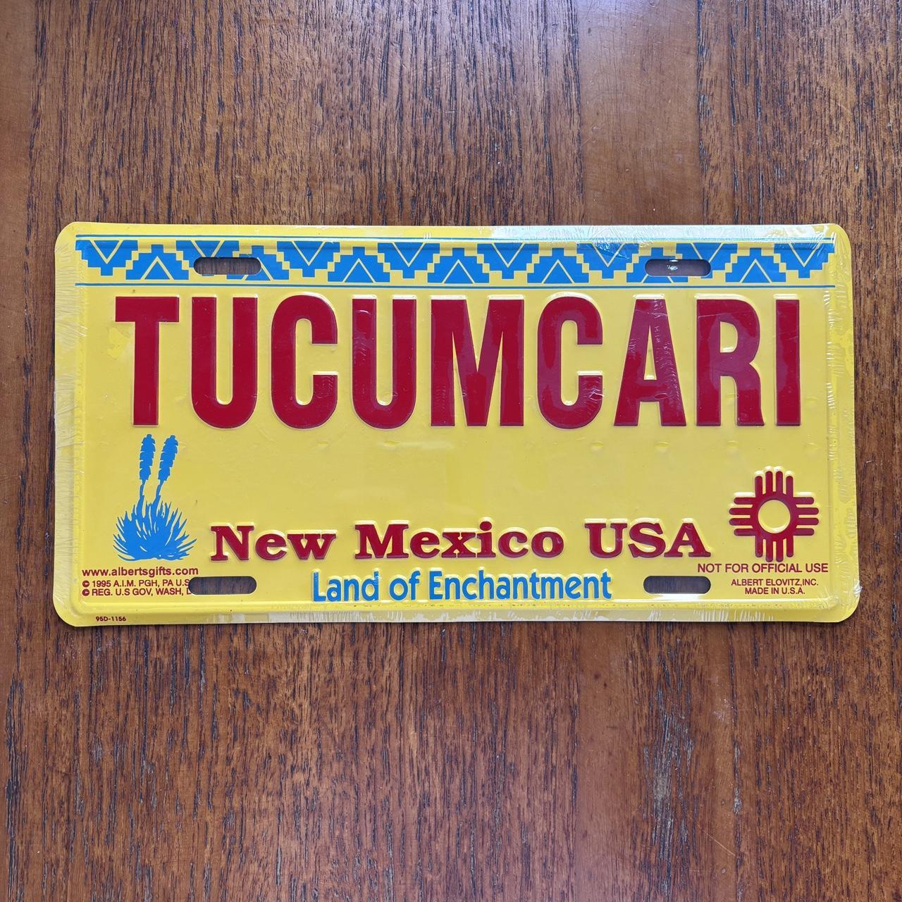 Vintage 90s USA New Mexico land if enchantment American license plate