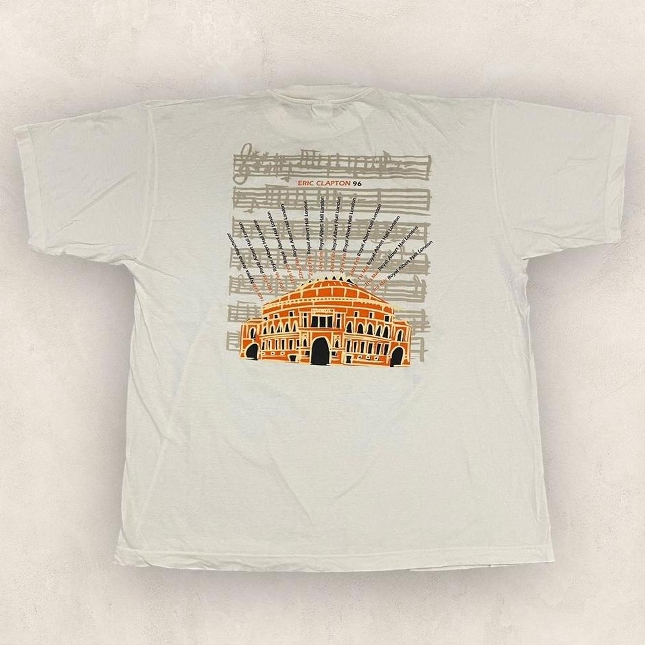 Vintage 90s USA Eric Clapton UK tour music Royal Albert Hall London band rock graphic t-shirt