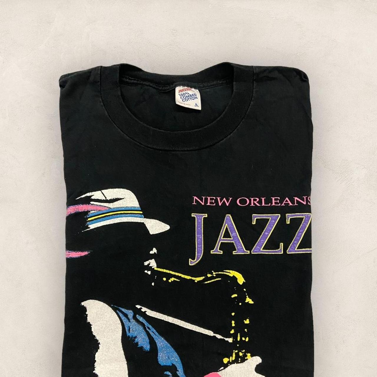Vintage 90s USA New Orleans Jazz music Louisiana promotional graphic t-shirt