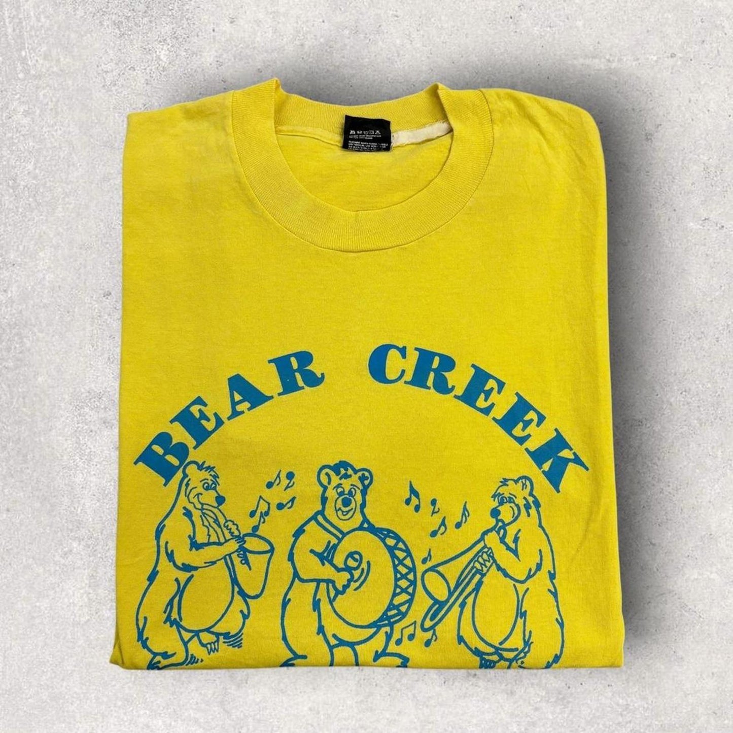 Vintage 90s USA Bear Creek jazz festival graphic t-shirt