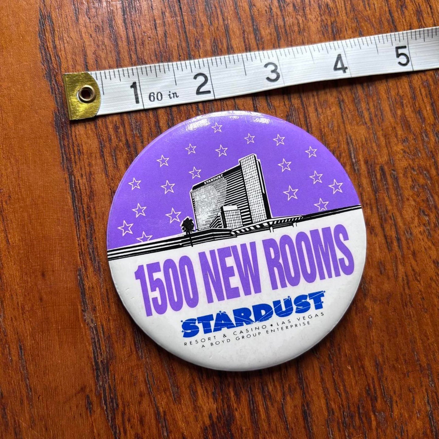 Vintage 90s USA Stardust Casino Hotel Las Vegas pin badge