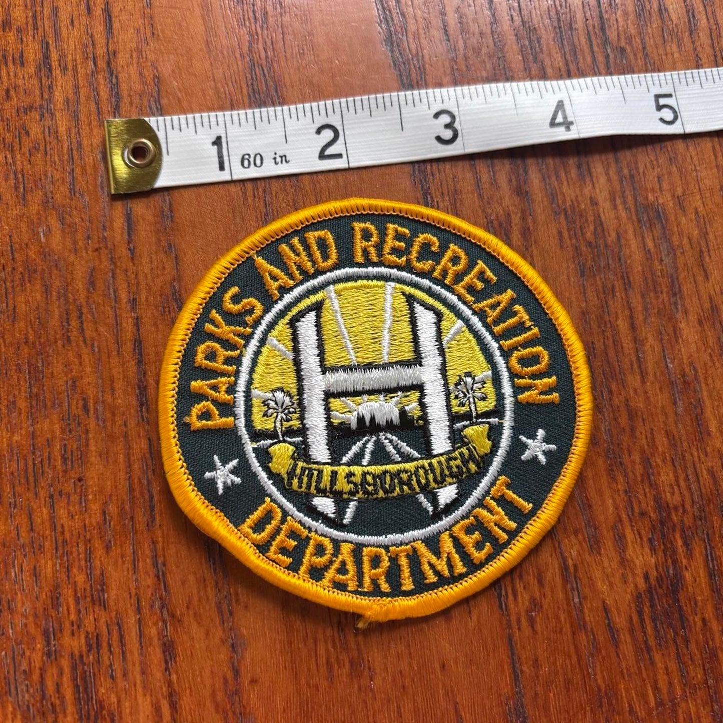 Vintage 90s USA Hillsborough parks and recreation Florida embroidered patch