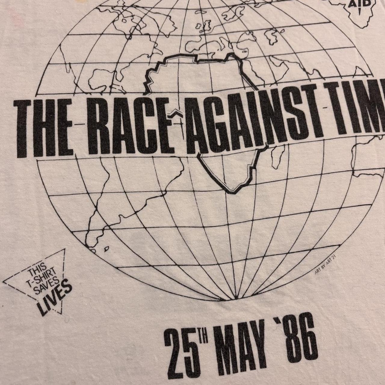 Vintage 80s USA Live Aid Sport Aid charity graphic t-shirt