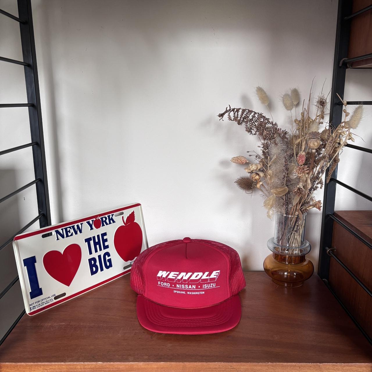 Vintage 90s USA Wendle Ford Nissan Isuzu car dealership Spokane Washington trucker cap