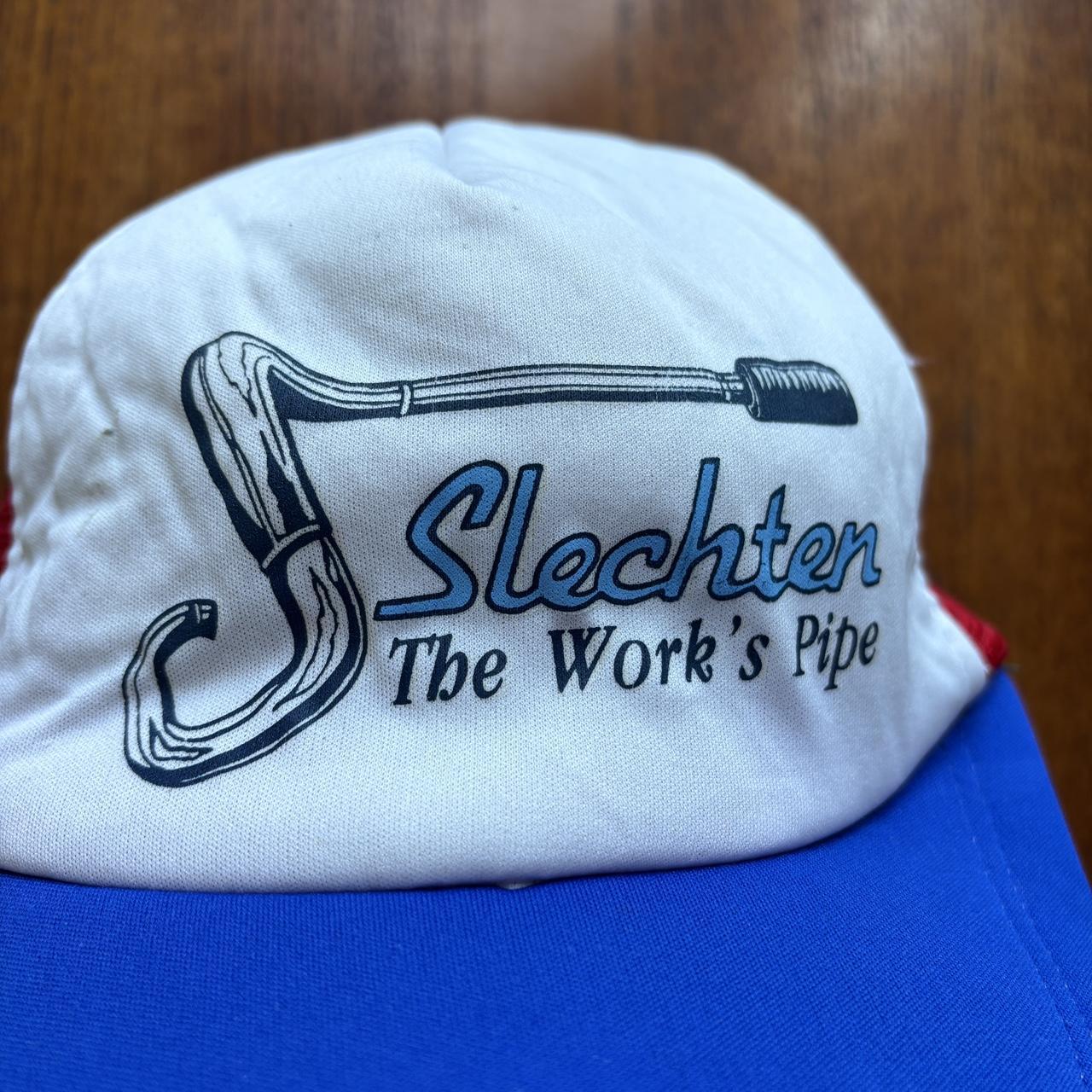 Vintage 90s USA Slechten motorbike exhaust pipe automobile graphic trucker cap