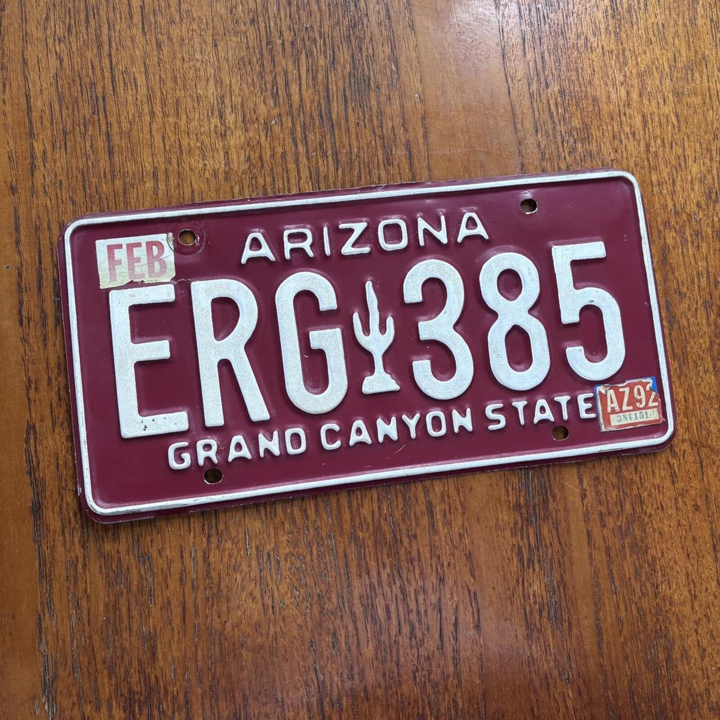 Vintage 90s USA Arizona Grand Canyon State car automobile American license plate