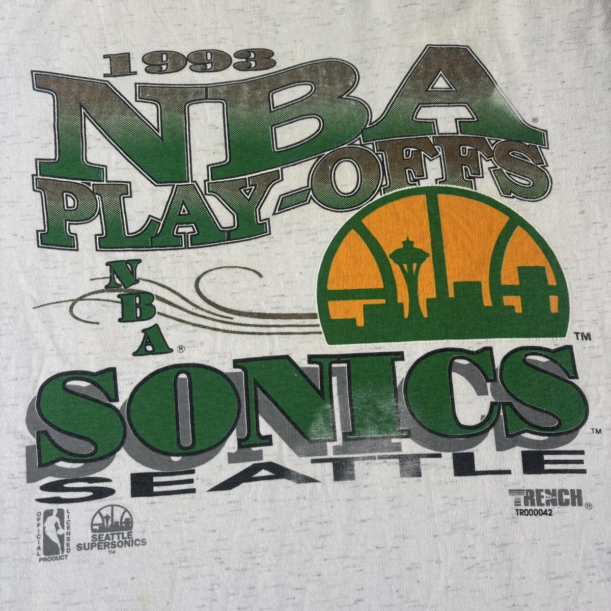 Vintage Seattle SuperSonics NBA playoffs ‘93 basketball t-shirt