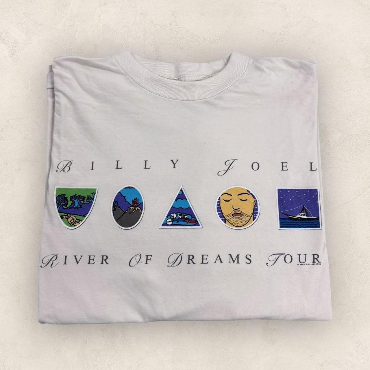 Vintage 90s USA Billy Joel river of dreams world tour long sleeve band t-shirt