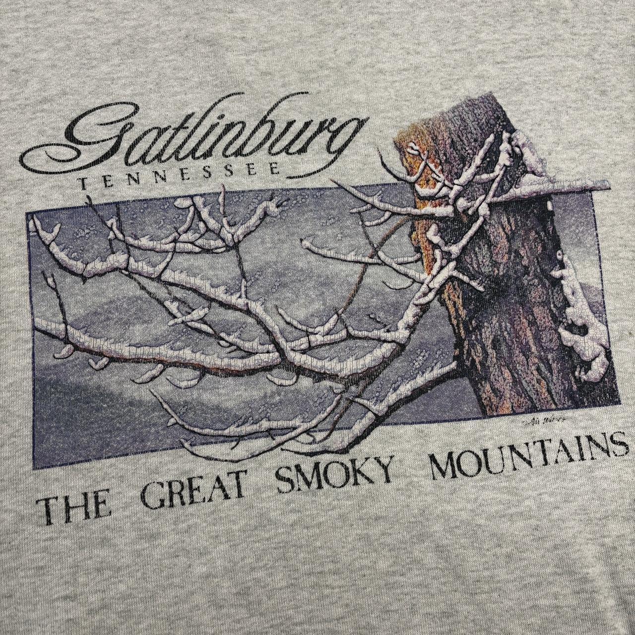 Vintage 90s USA Gatlinburg Tennessee the Great Smoky Mountains graphic sweatshirt