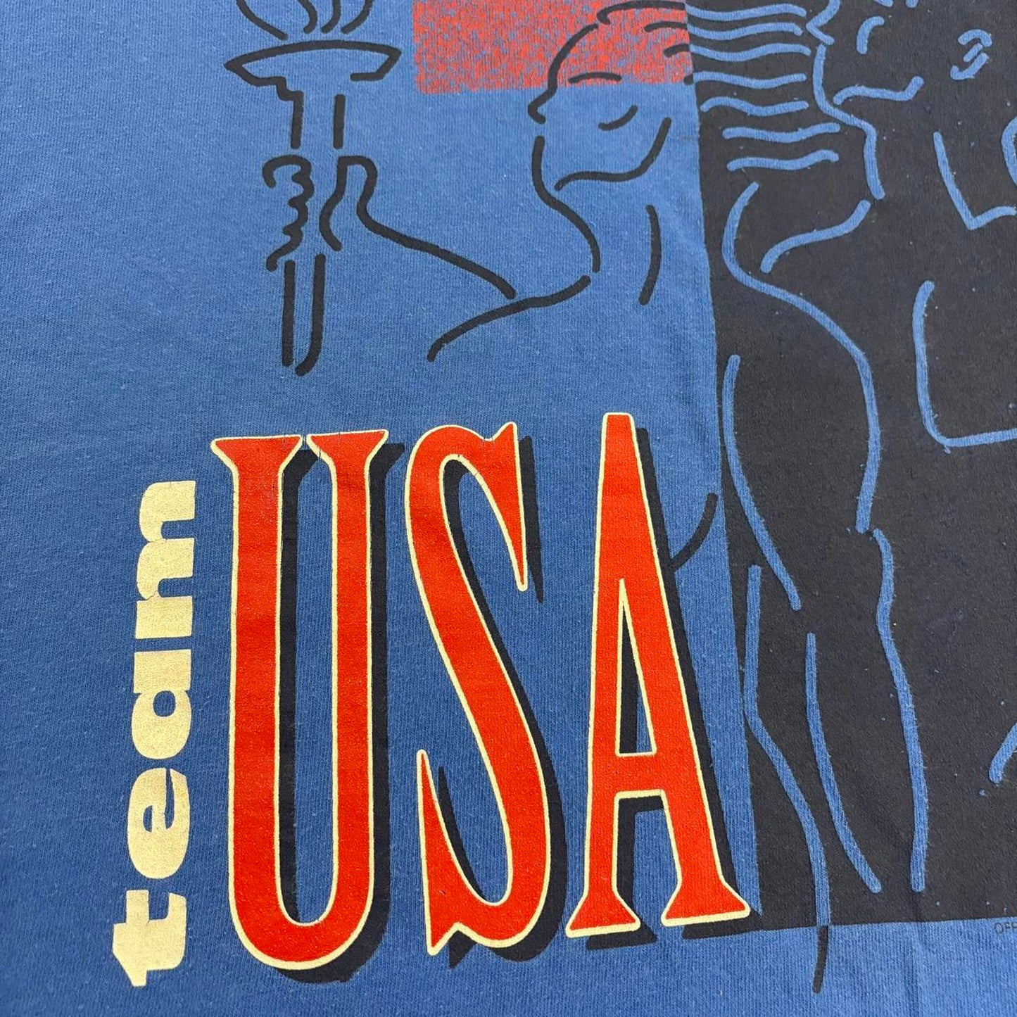 Vintage 90s Team USA Olympics athletics summer games graphic t-shirt