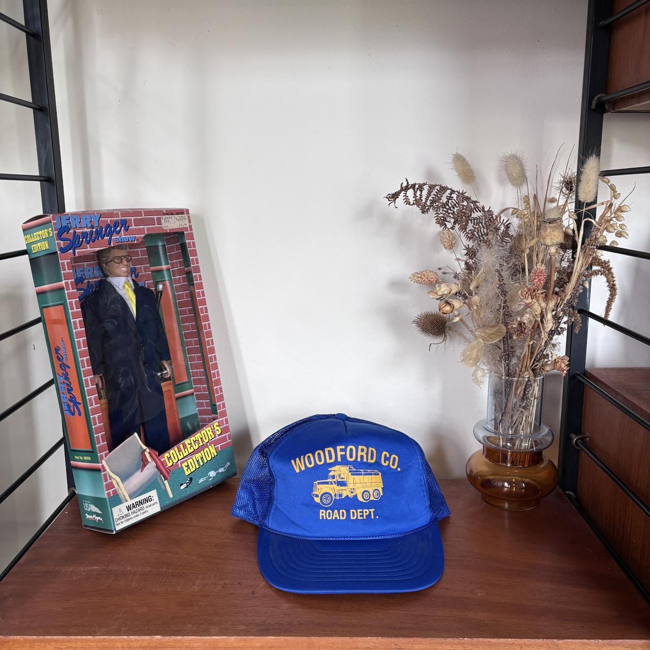 Vintage 90s USA Woodford County road department Kentucky trucker cap