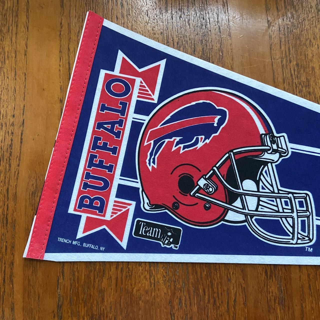 Vintage 90s USA Buffalo Bills NFL American Football felt pennant