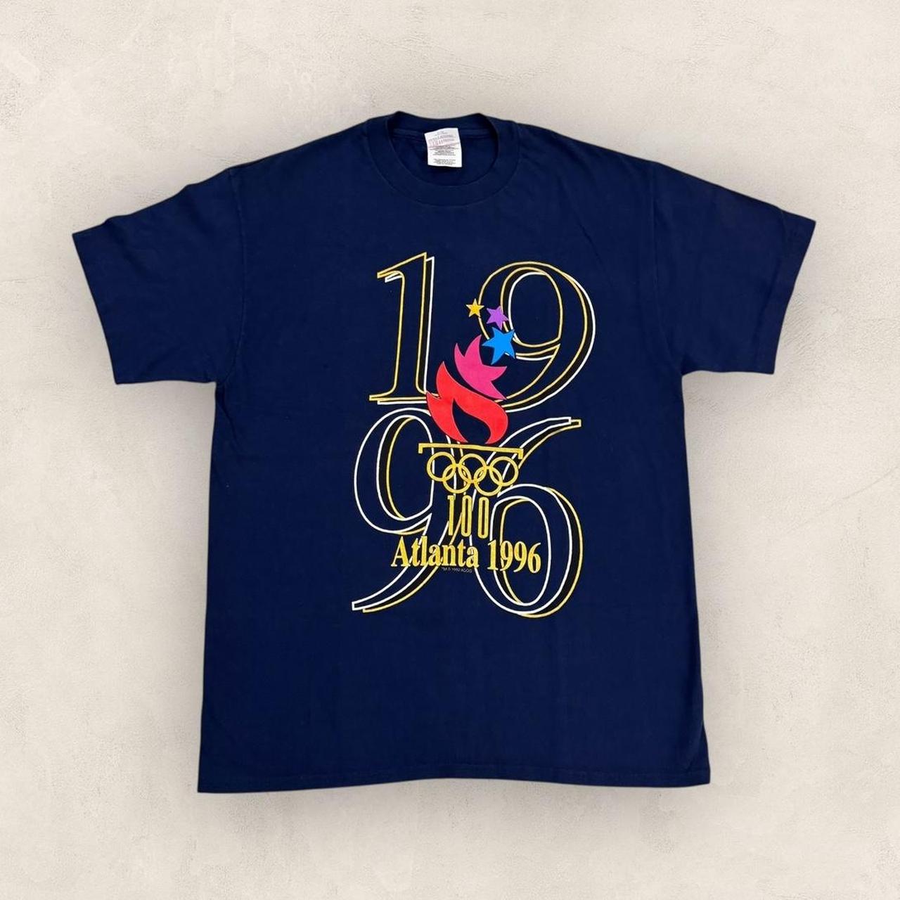 Vintage 90s USA Atlanta Olympics summer games athletics graphic t-shirt