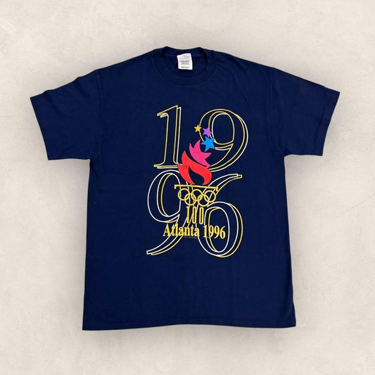 Vintage 90s USA Atlanta Olympics summer games athletics graphic t-shirt
