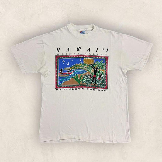 Vintage 90s USA Maui Hawaii nature wildlife souvenir graphic t-shirt