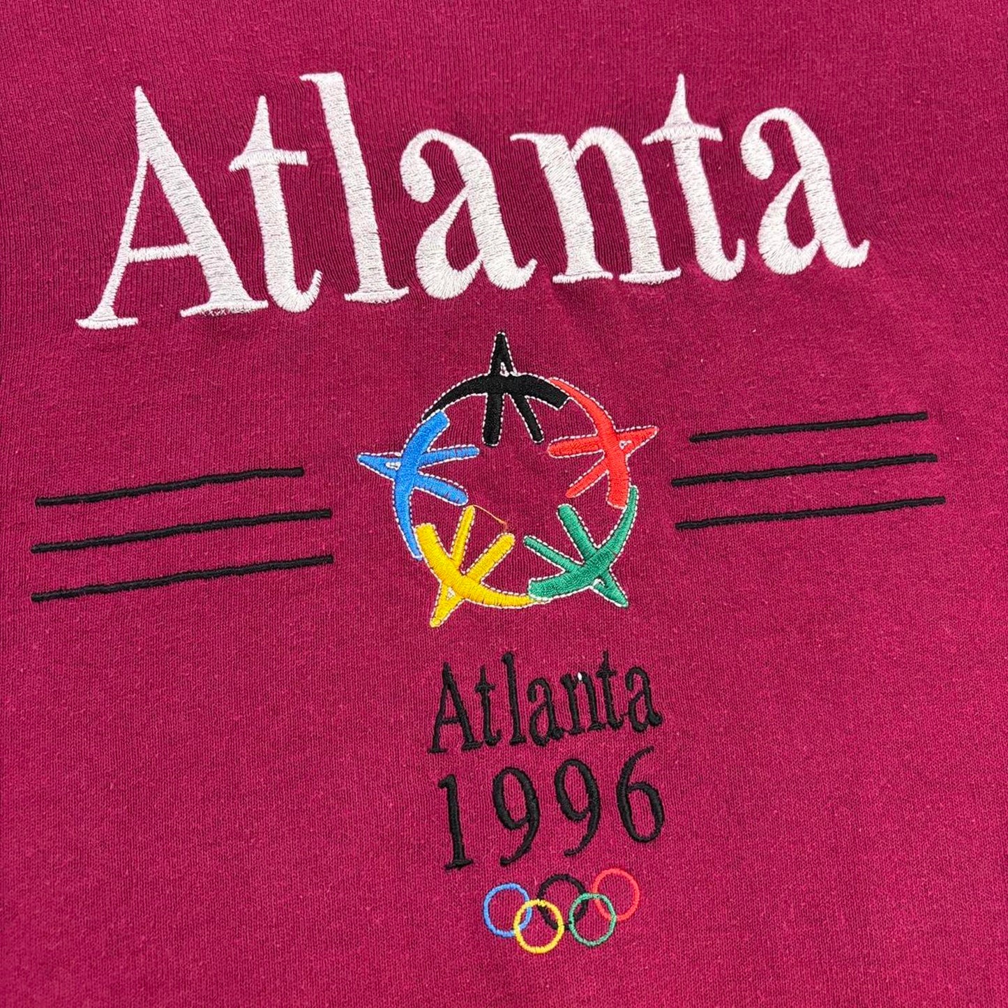 Vintage 90s USA Atlanta Olympics summer games athletics embroidered sweatshirt