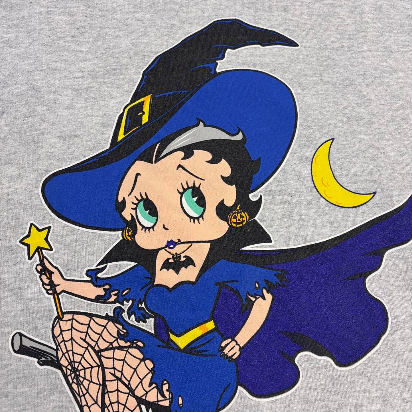 Vintage 90s USA Betty Boop witch Halloween cartoon graphic sweatshirt