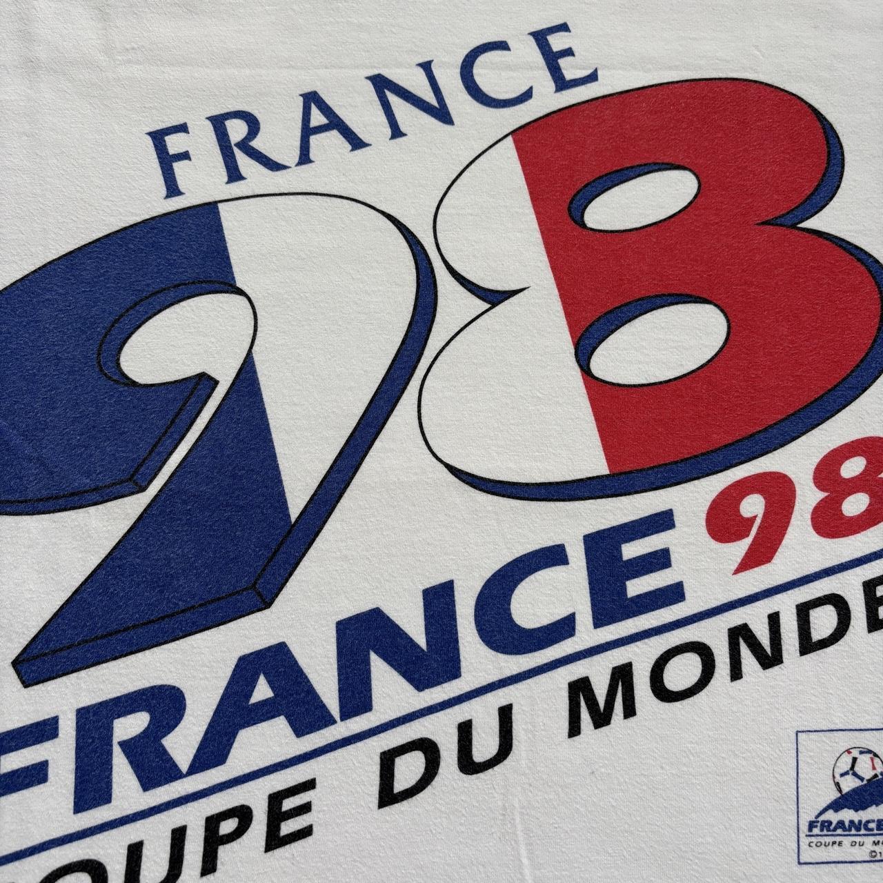 Vintage France 98 World Cup football tournament coupe du monde t-shirt
