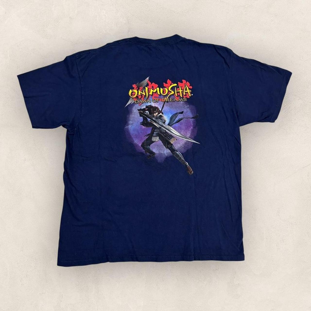 Vintage Y2K Onimusha Dawn of Dreams Capcom RPG game PS2 graphic t-shirt