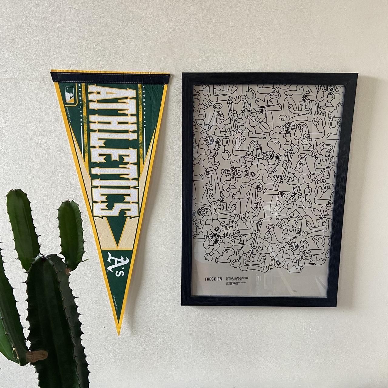 Vintage Y2K 2000s Oakland A’s Athletics baseball MLB pennant