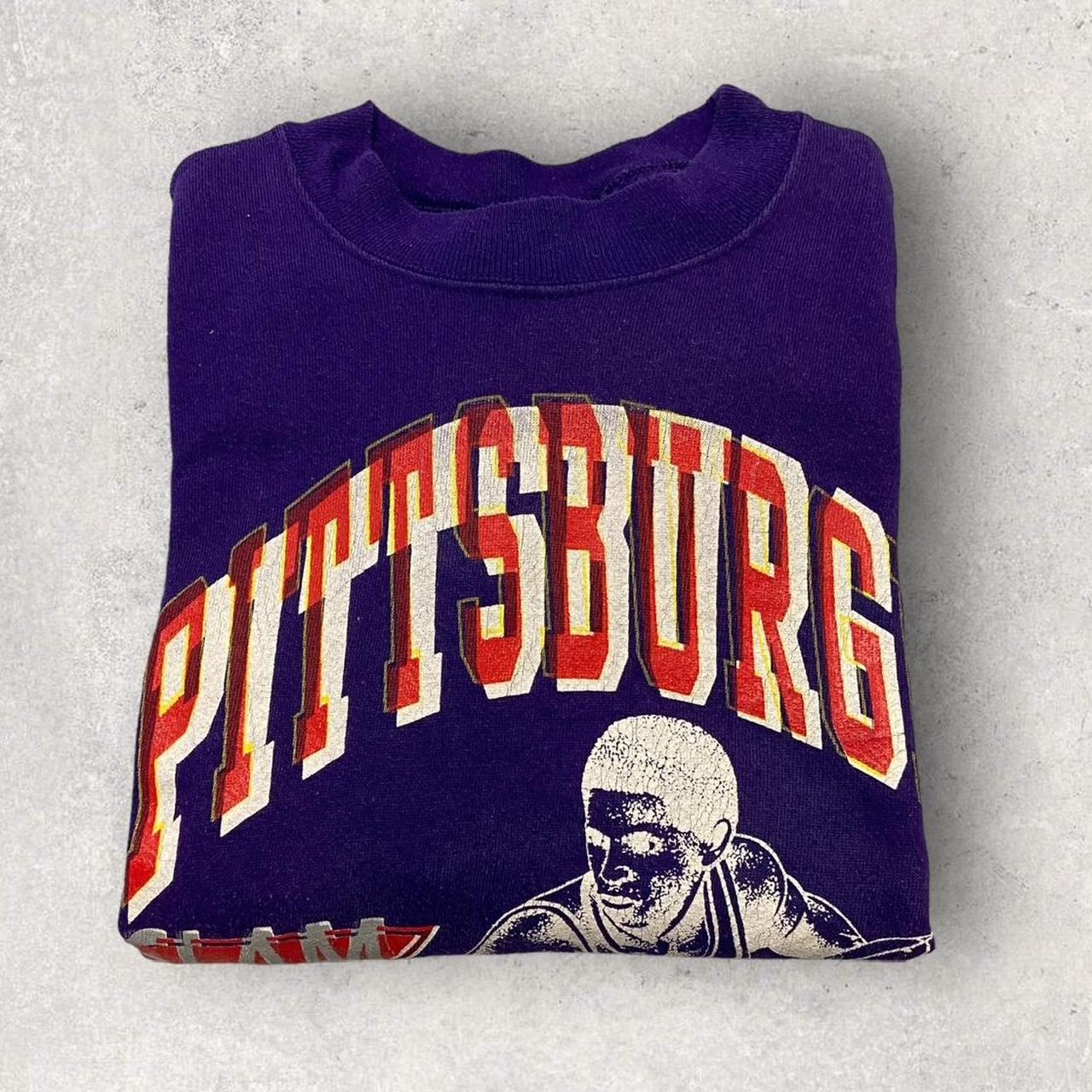 Vintage 90s USA Pittsburgh basketball slam dunk promotional sweatshirt